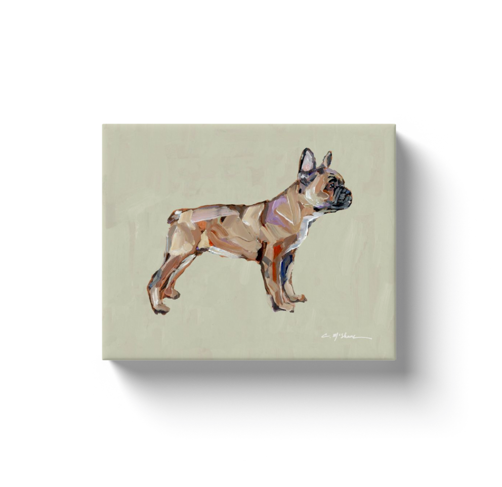 "French Bulldog Fawn" canvas print