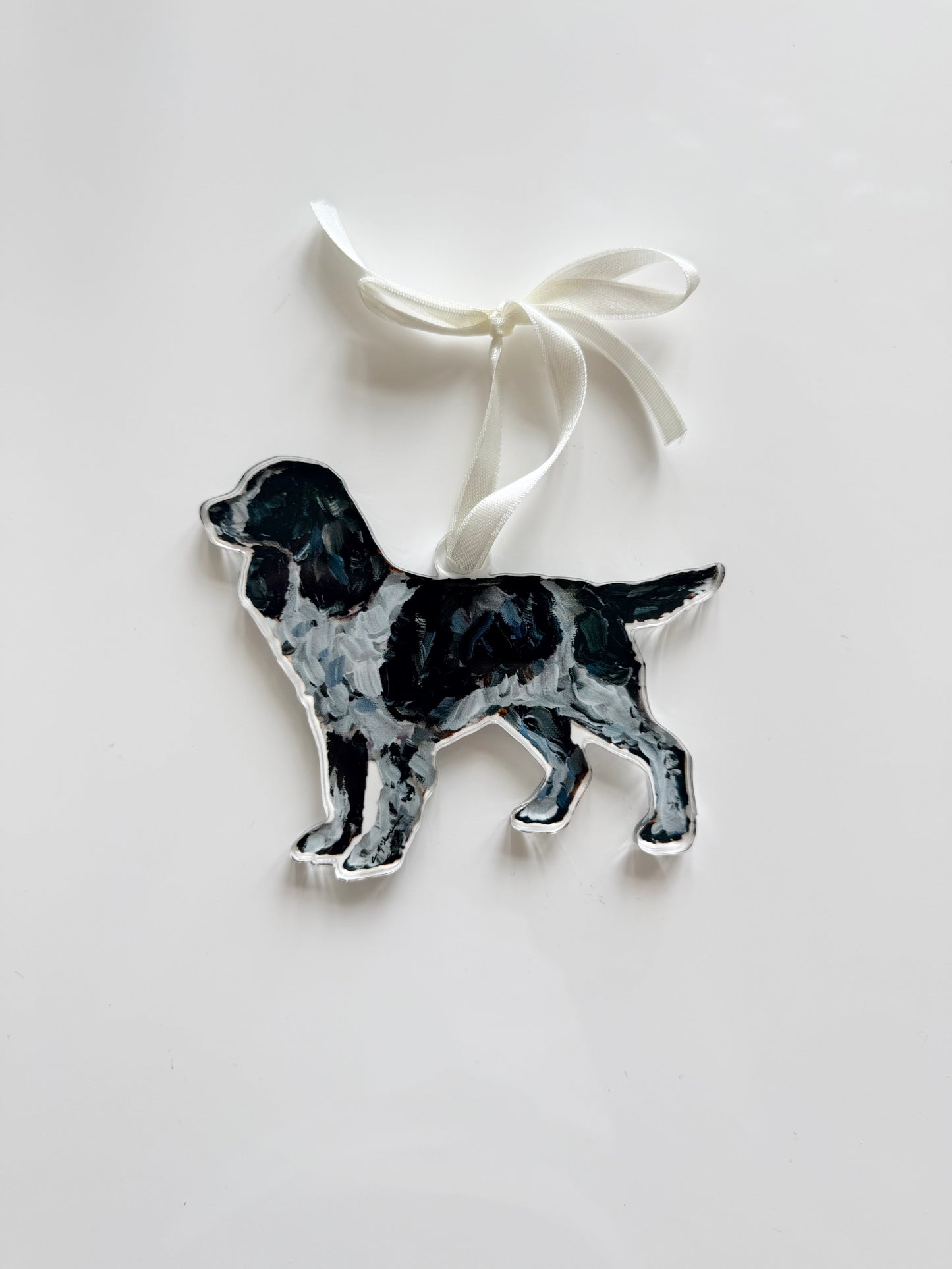 English Springer Spaniel black & white (Ornament)