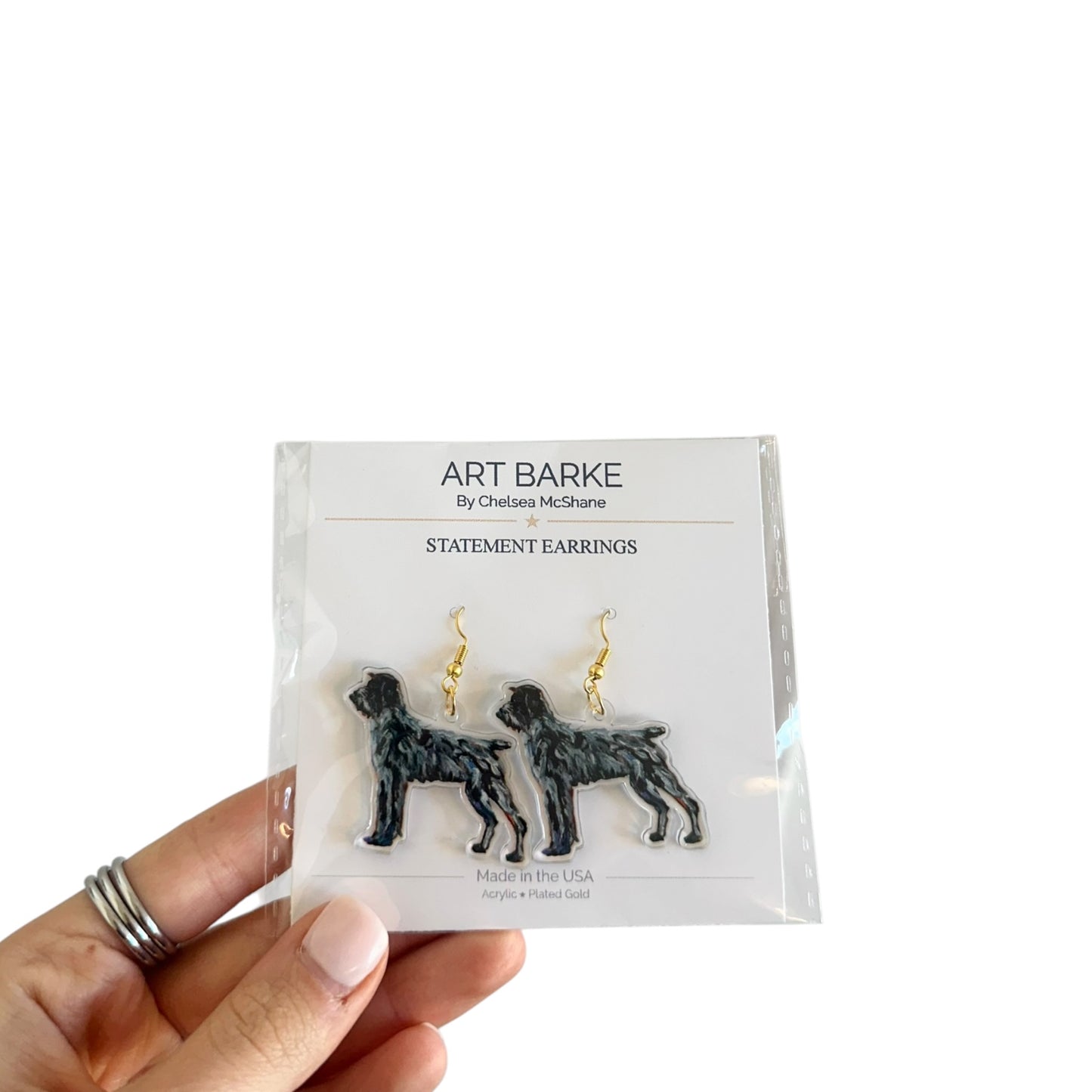 "Wirehaired Pointing Griffon" Earrings