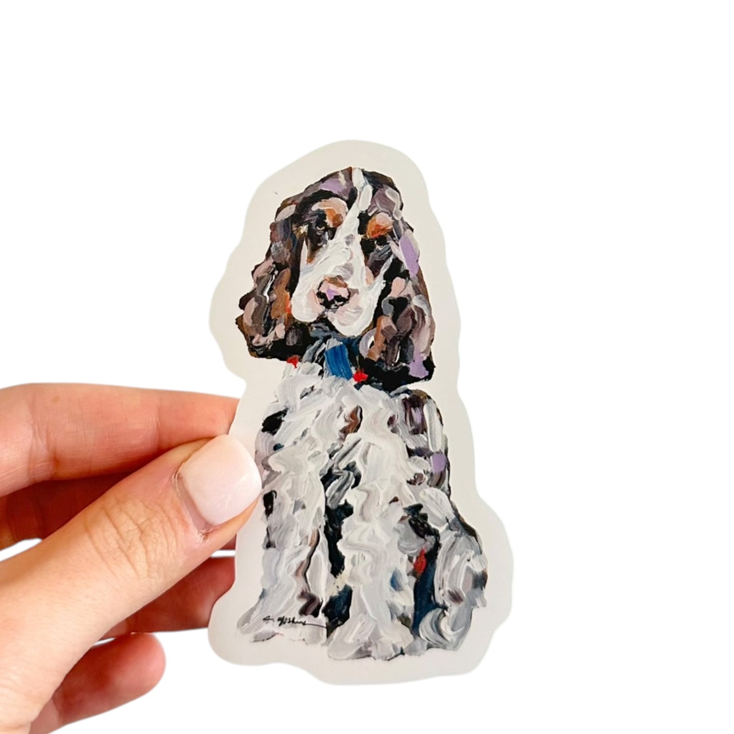 "English Cocker Spaniel Tri" Sticker
