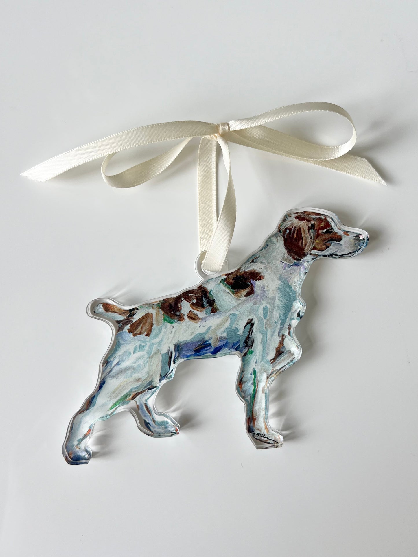 "Brittany Spaniel" Ornament (Mix + Match 10 MOQ)