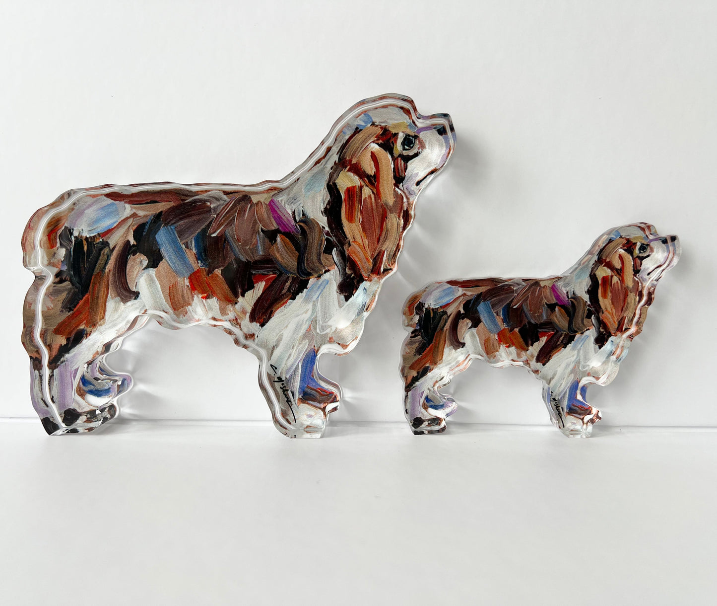 "Cavalier King Charles Blenheim" acrylic