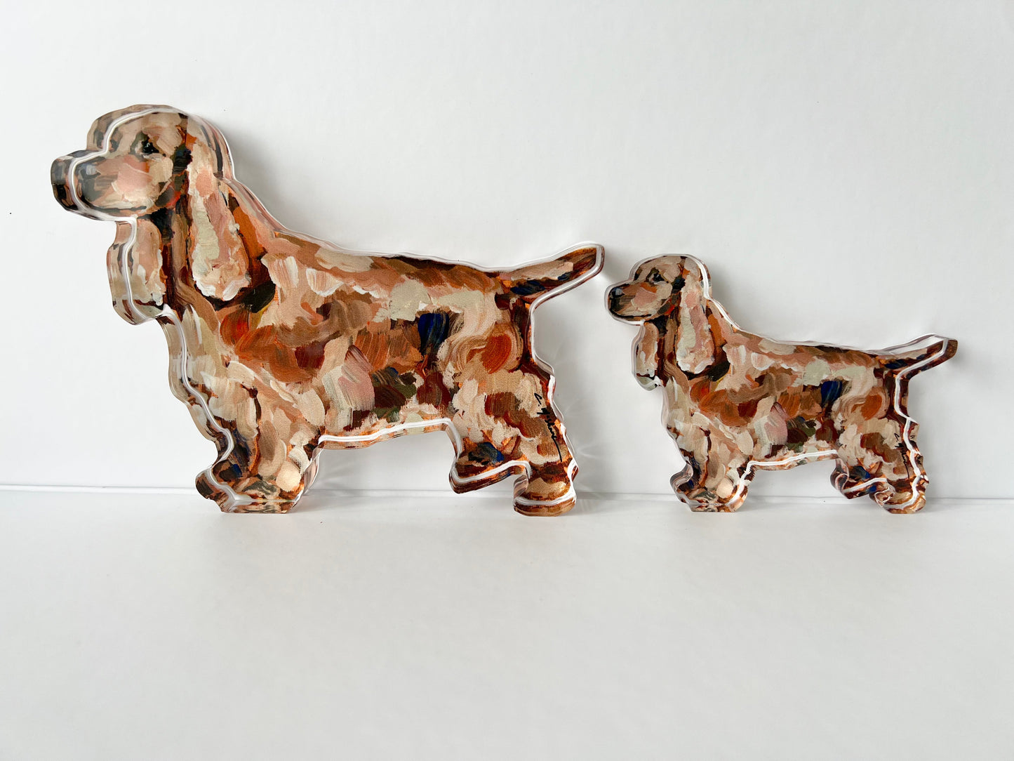 "English Cocker Spaniel (Golden/red)" acrylic