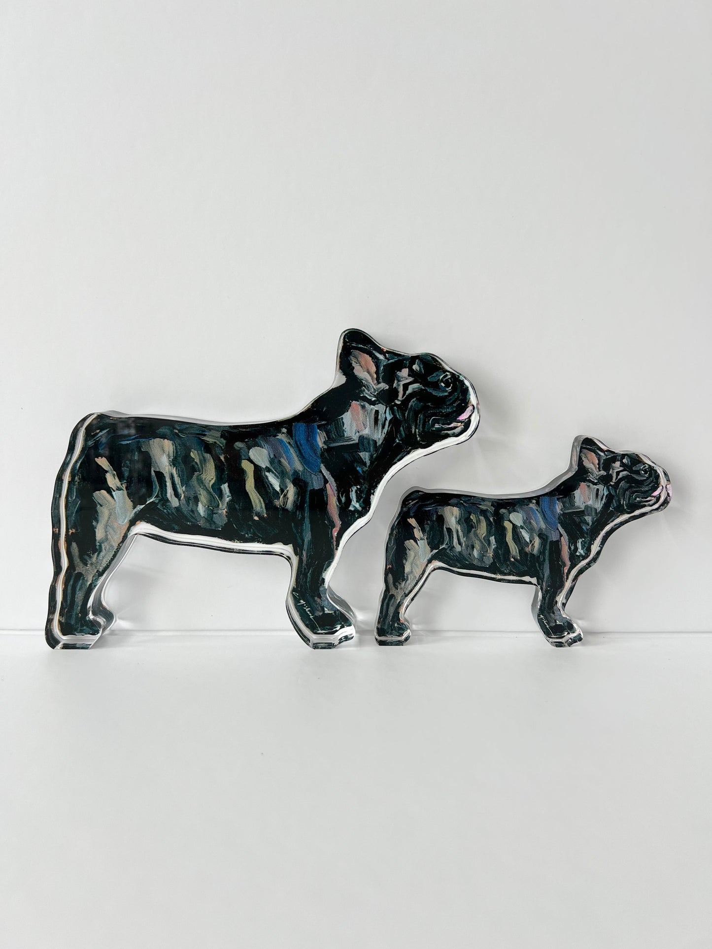 "Frenchie Brindle" acrylic