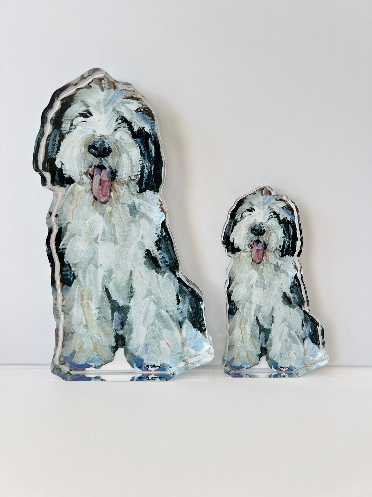 "Sheepadoodle I" acrylic