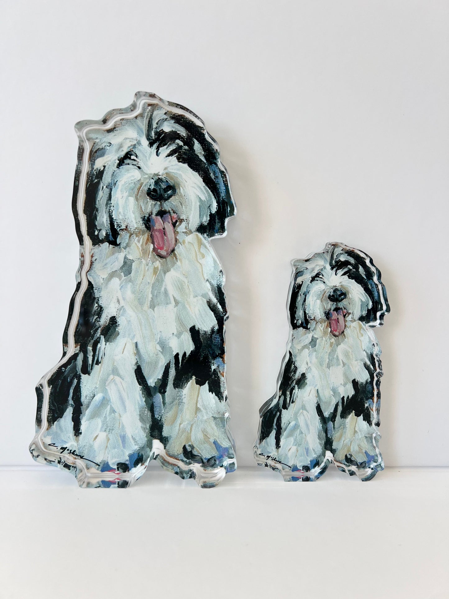 "Sheepadoodle II" acrylic