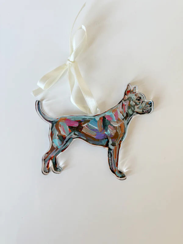 "Pitbull Abstract" Ornament (Mix + Match 10 MOQ)