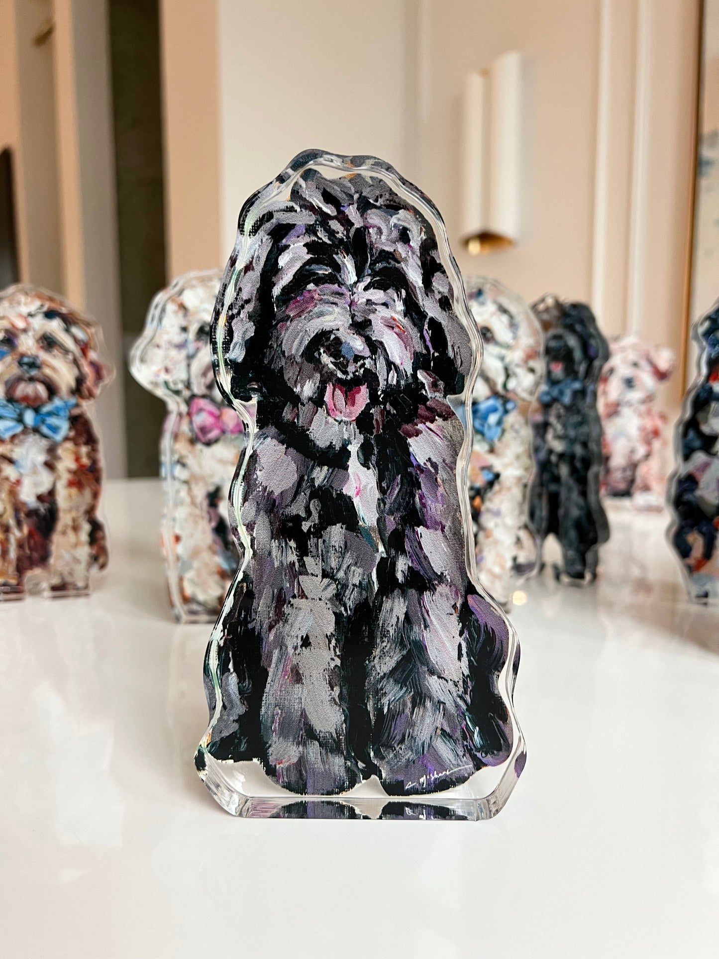"Goldendoodle Chocolate" acyrlic