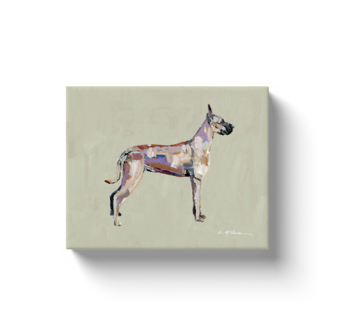 "Great Dane Fawn" canvas print