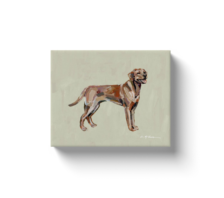 "Lab Red Fox" canvas print