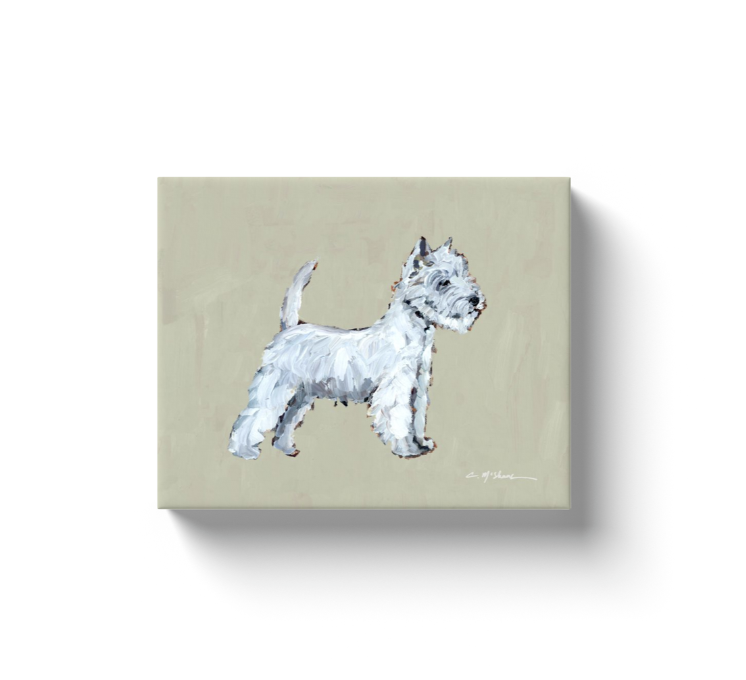 "Westie" canvas print