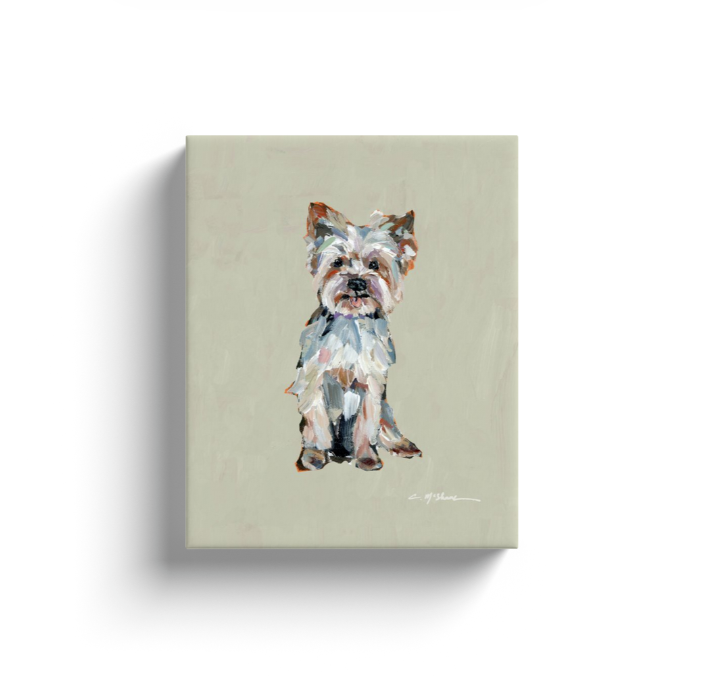 "Yorkie Light" canvas print