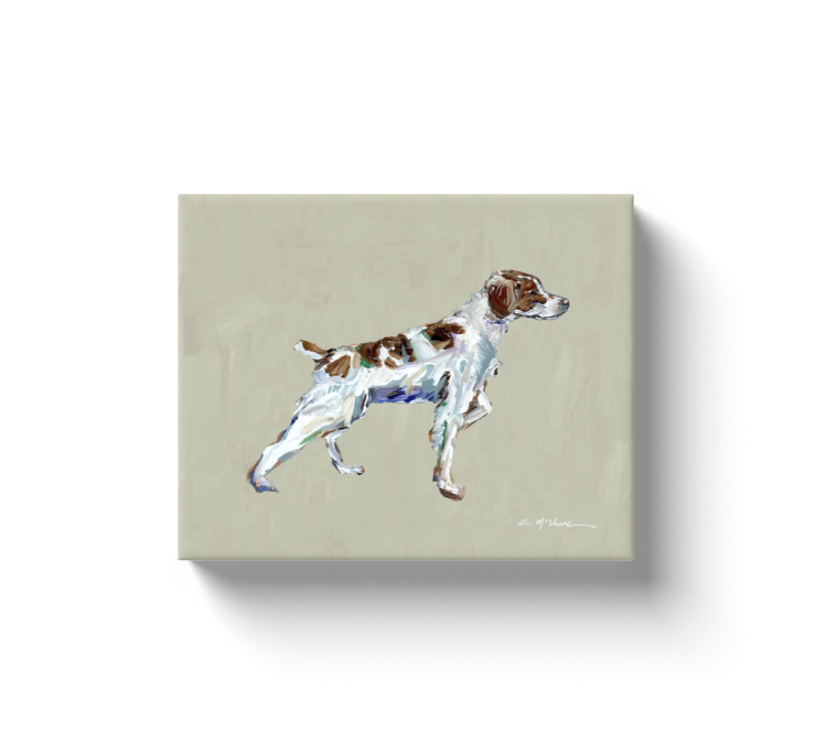 "Brittany Spaniel" canvas print