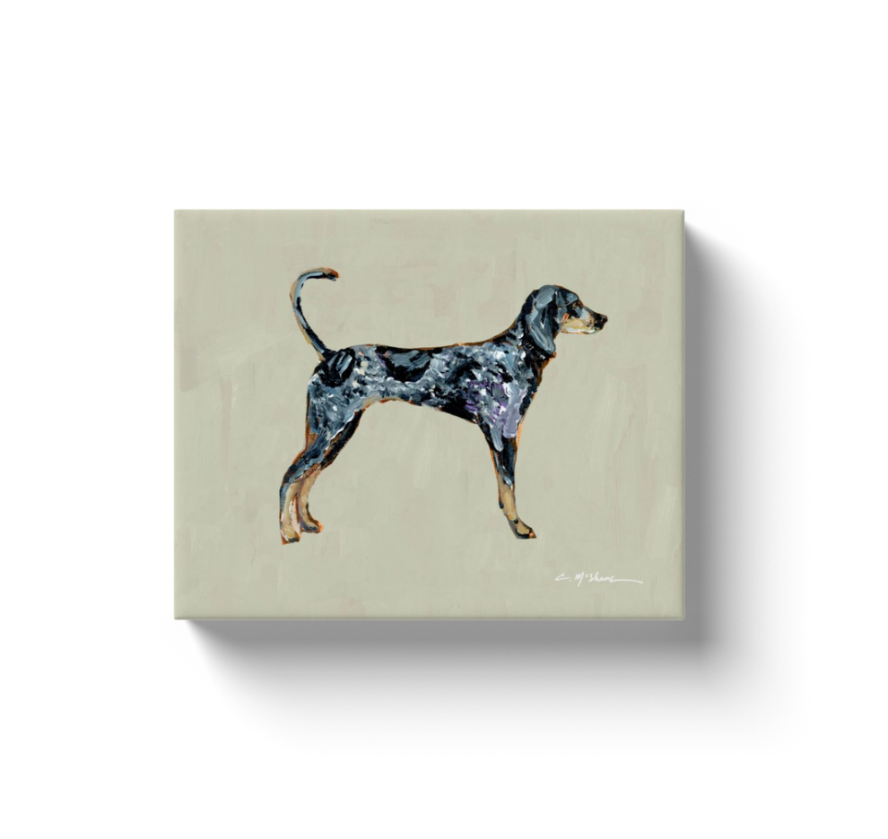 "Bluetick Coonhound" canvas print