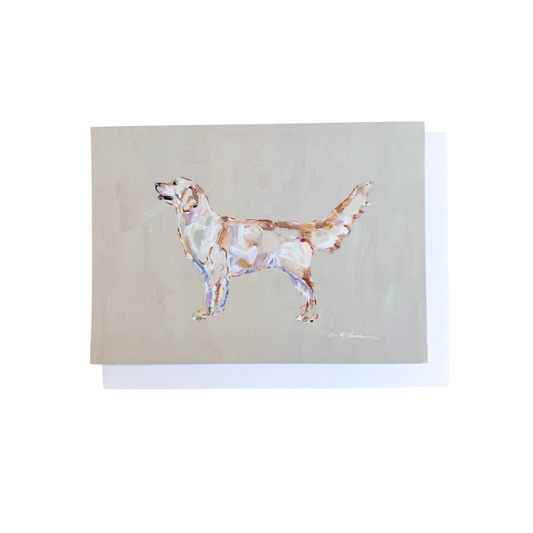"Golden Retriever Light" framable card