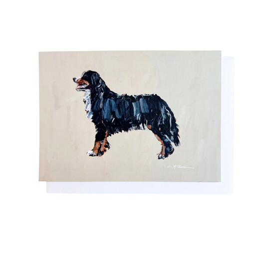 "Bernese Mountain Dog" framable card