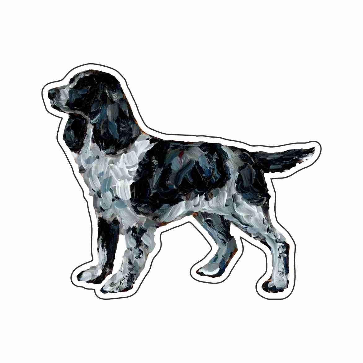 "English Springer Black" Magnet (Case of 10)