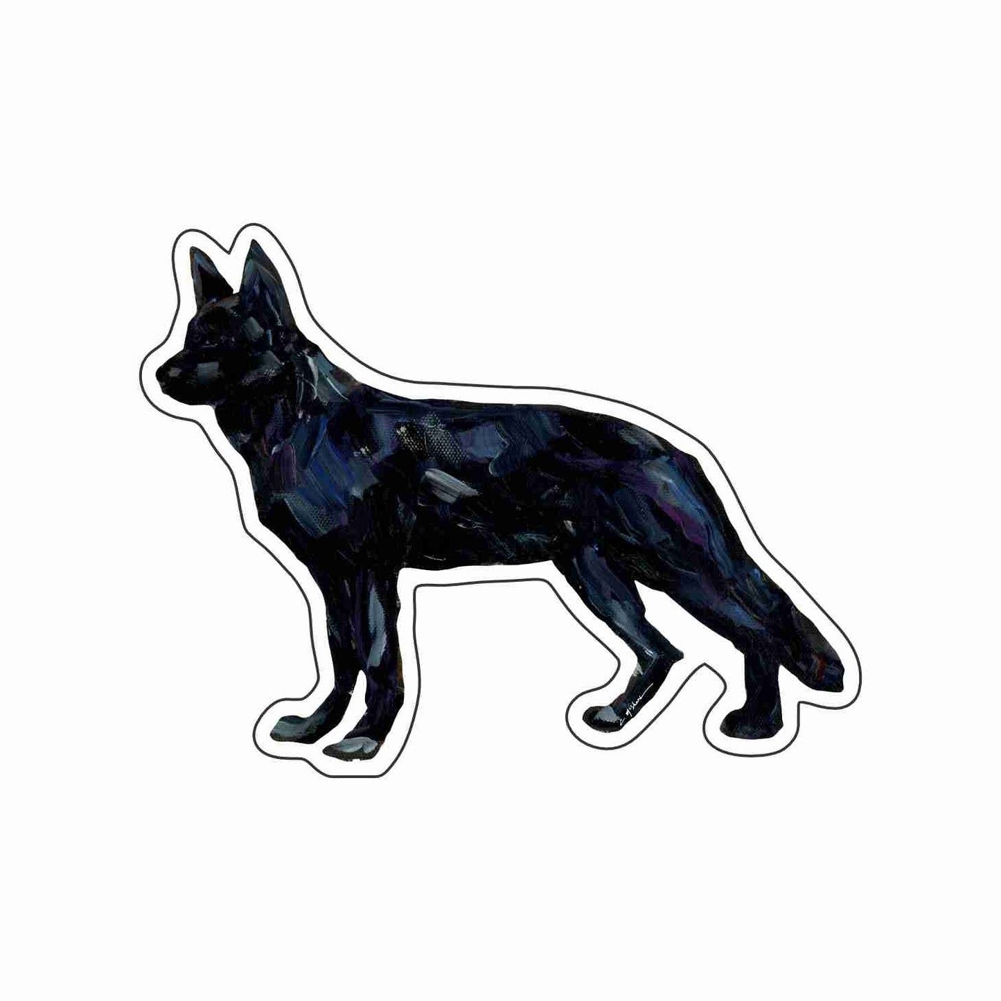 "German Shepherd Black" Magnet (Case of 10)