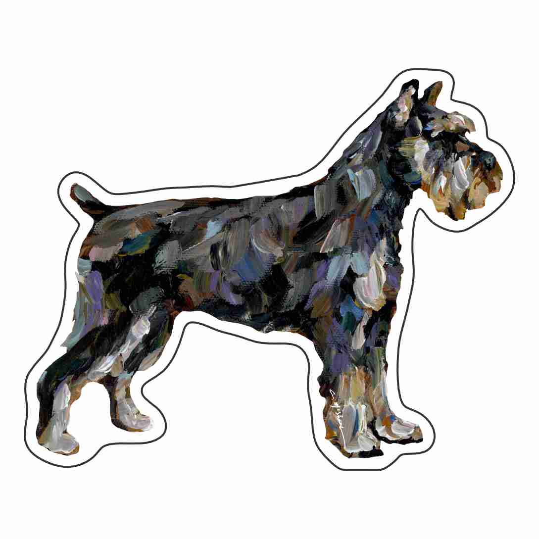 "Schnauzer Abstract" Magnet (Case of 10)
