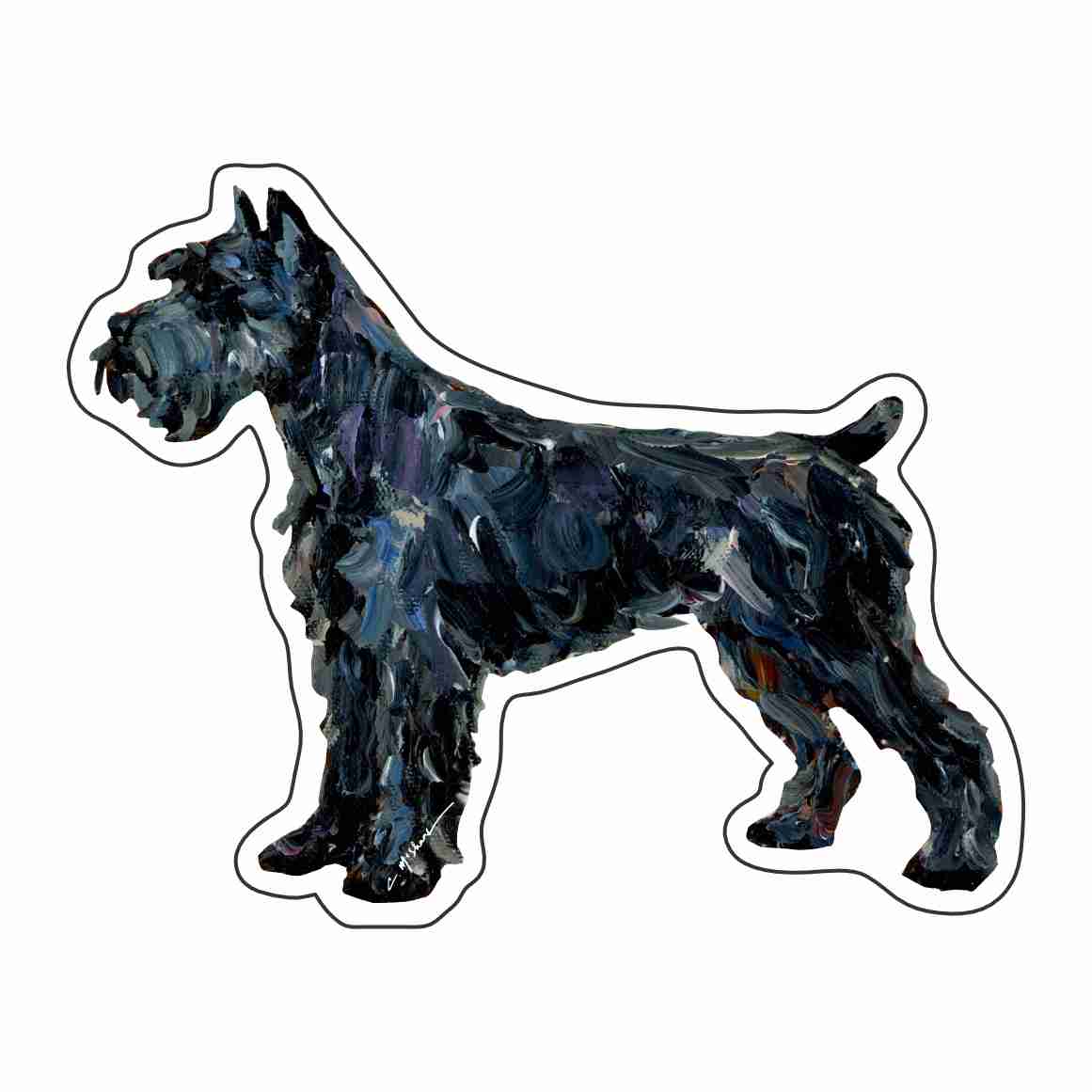 "Schnauzer Black" Magnet (Case of 10)
