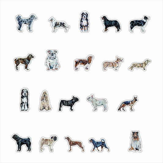Dog Sticker Variety Pack I (Case of 20 Assorted Dogs)