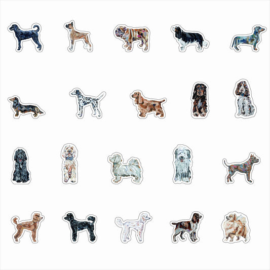 Dog Sticker Variety Pack IV (Case of 20 Assorted Dogs)