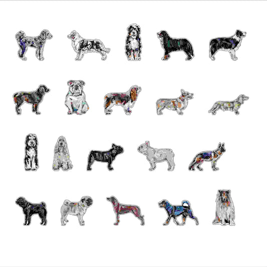 Dog Magnet Variety Pack I (Case of 20 Assorted Dogs)