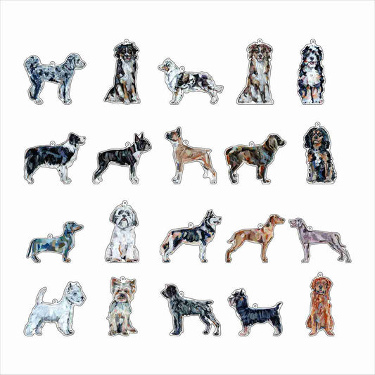 Dog Bag Charm Variety Pack VI (Case of 20 Assorted Dogs)