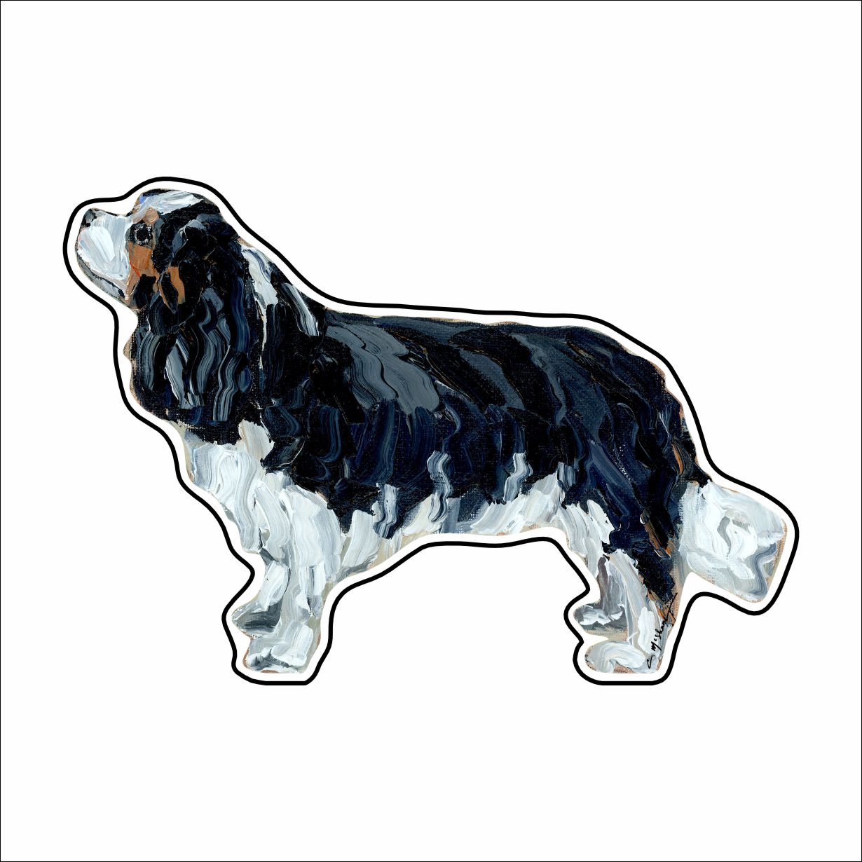 "Cavalier King Charles Tri" Magnet (Case of 10)