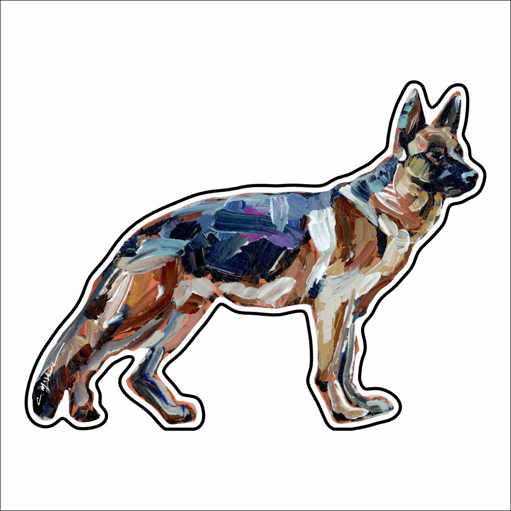 "German Shepherd Black & Tan" Magnet (Case of 10)