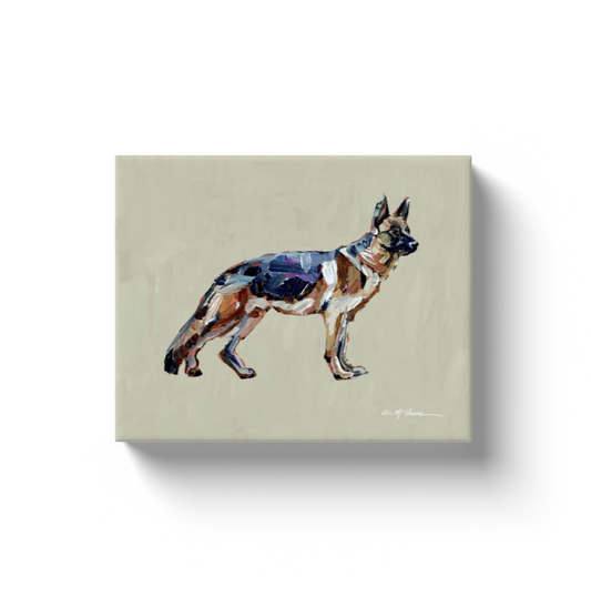 Black & Tan German Shepherd Dog Canvas Print