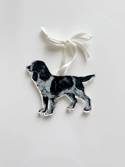 English Springer Spaniel black & white (Ornament)