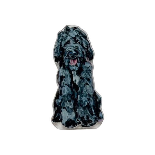 "Doodle Shaggy Black" magnet