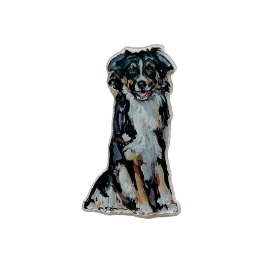 "Australian Shepherd Black & White Tri" Magnet (Case of 10)