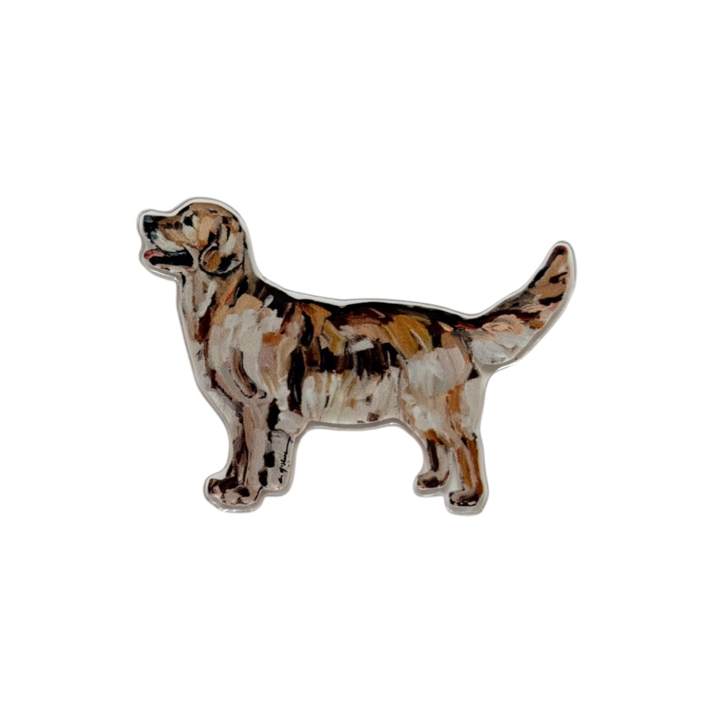 "Golden Retriever Dark" magnet