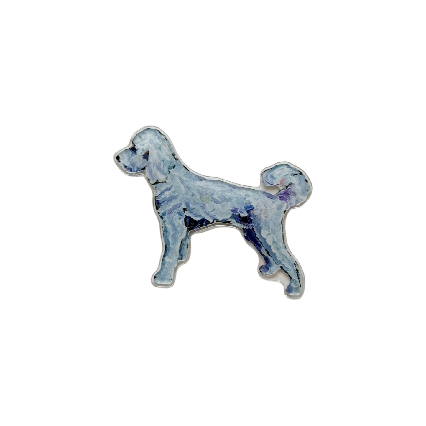 "Goldendoodle White" magnet