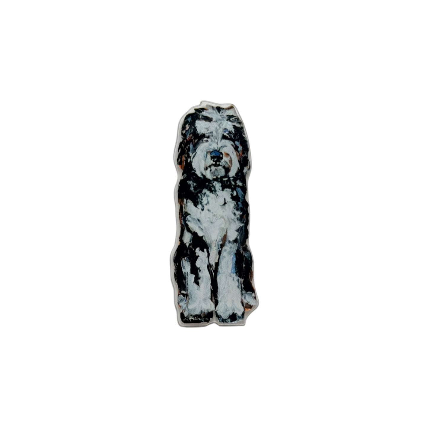 "Doodle Black & White" magnet