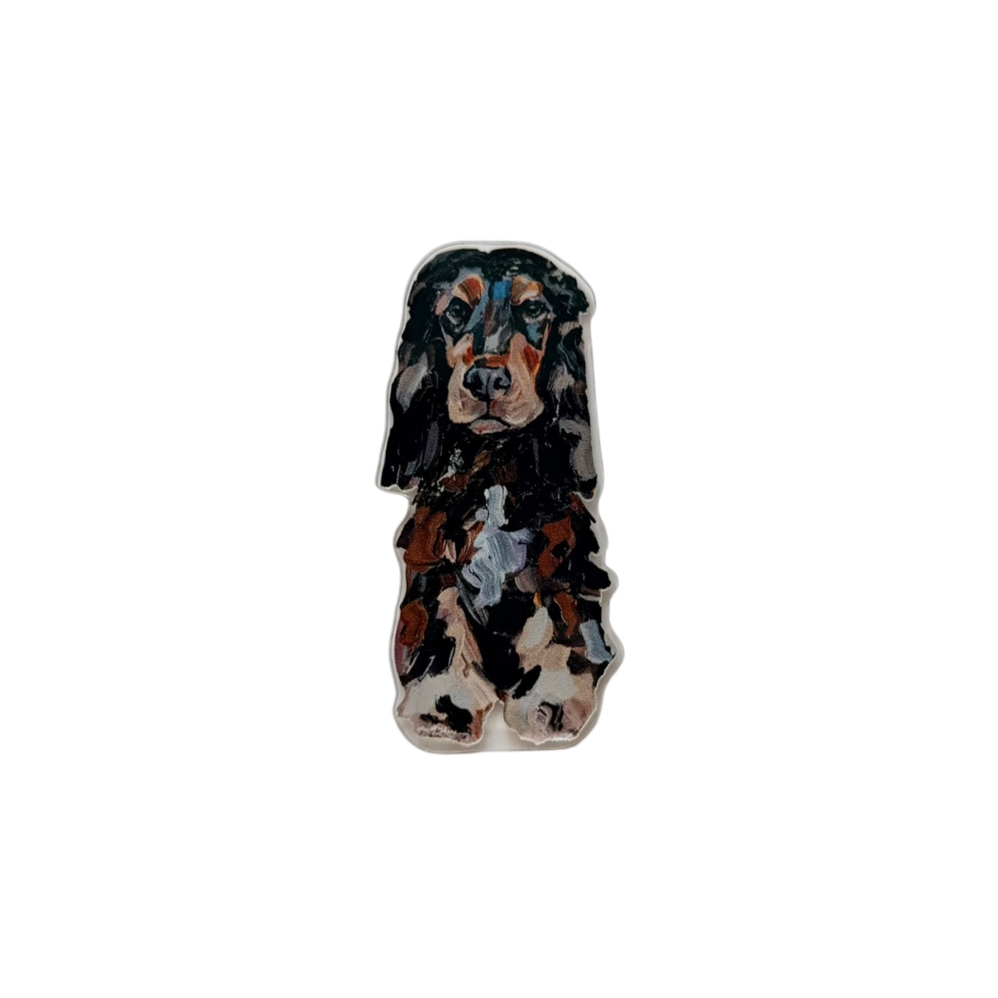 "English Cocker Spaniel Black & Tan" magnet