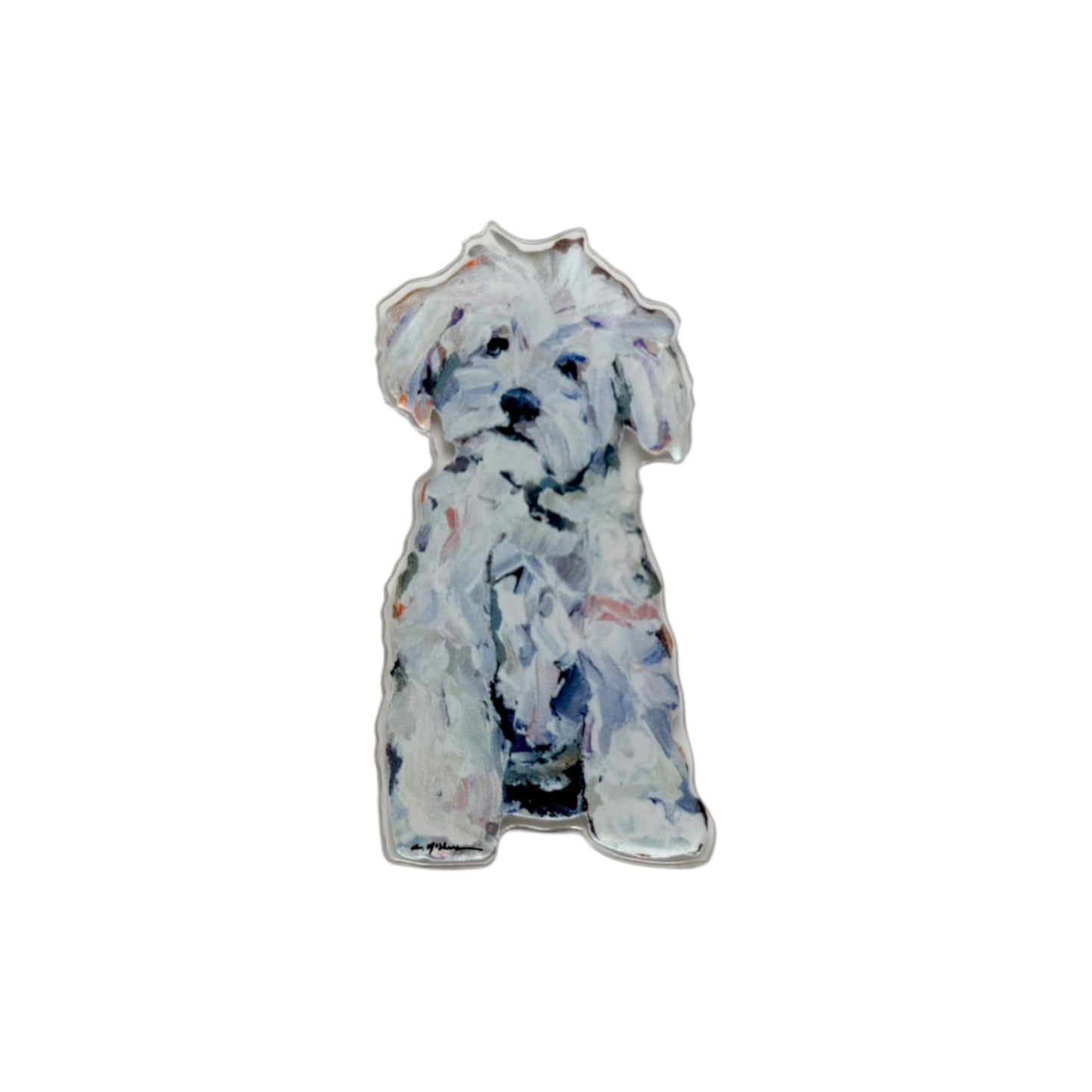 "Maltipoo White" magnet
