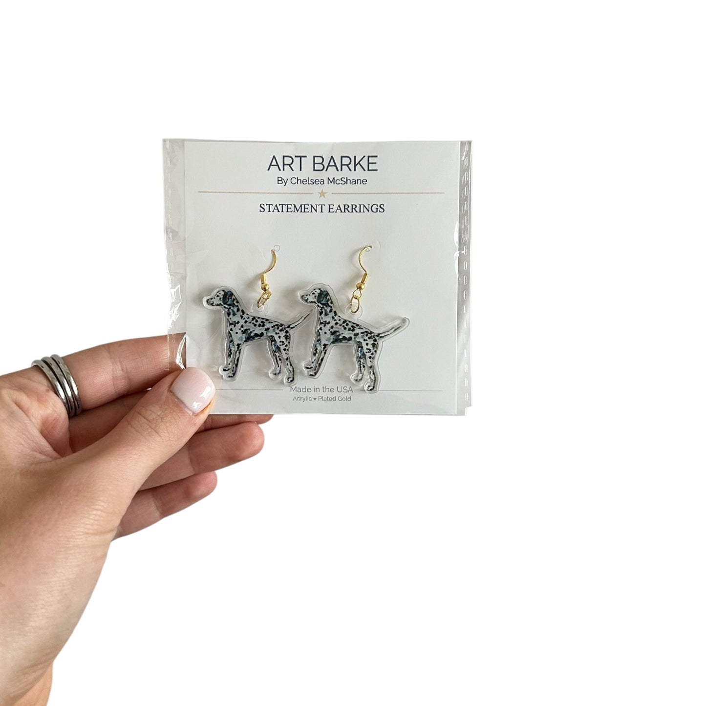 "Dalmatian" Earrings