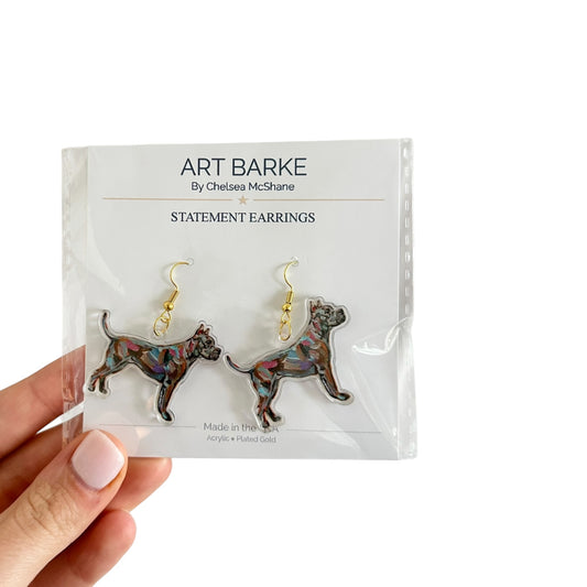 "Pitbull Abstract" Earrings