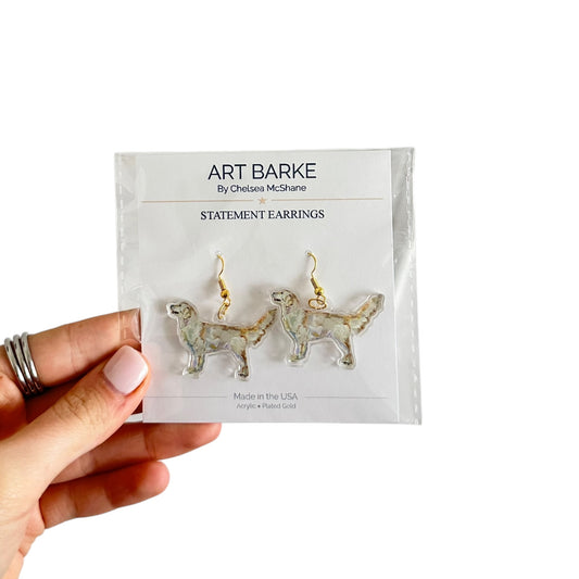 "Golden Retriever Light" Earrings