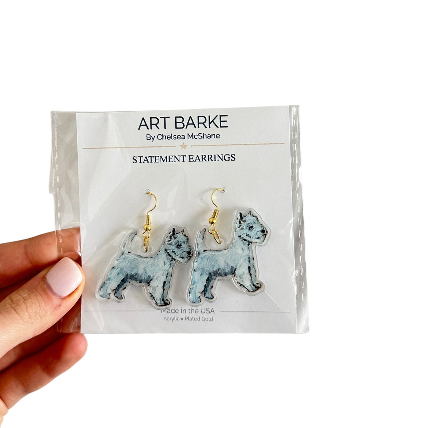 "Westie" Earrings