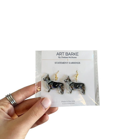 "Corgi Tri" Earrings