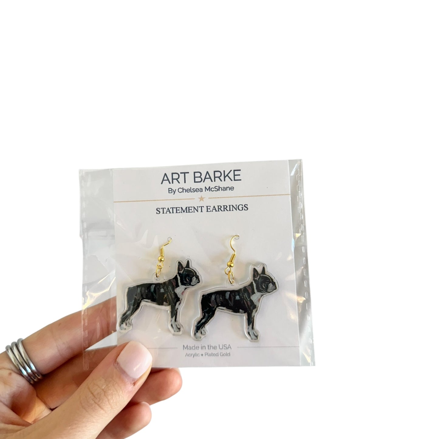"Boston Terrier" Earrings