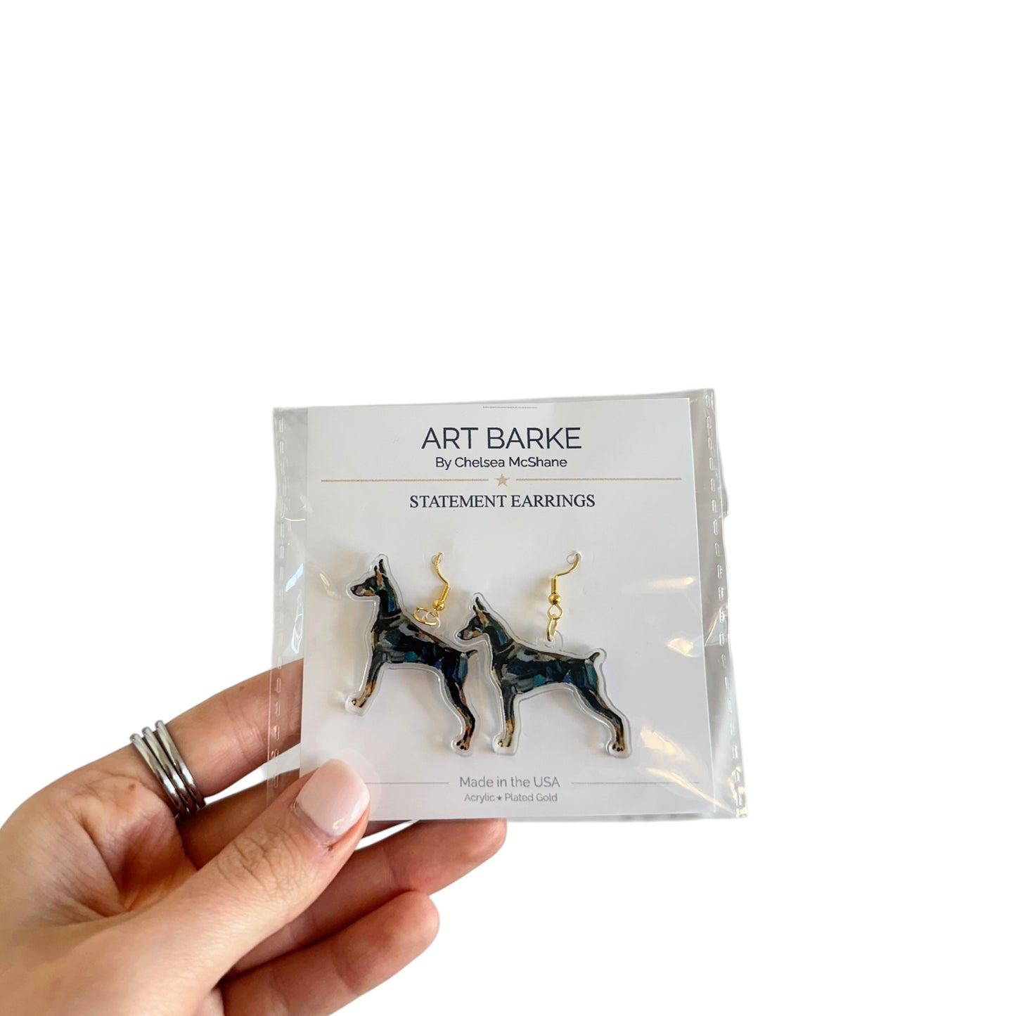 "Doberman" Earrings
