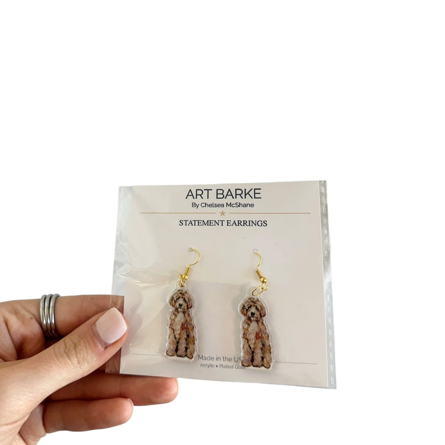"Goldendoodle Classic" Earrings