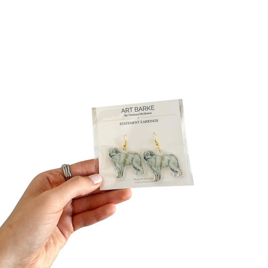 "Great Pyrenees" Earrings