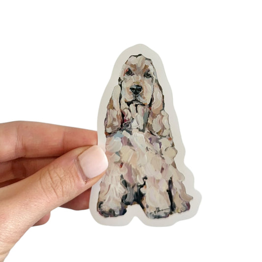"English Cocker Spaniel Light" Sticker