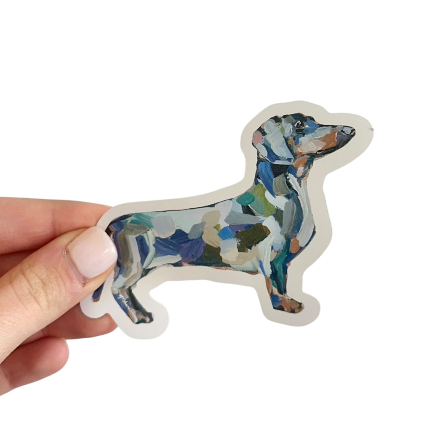 "Dachshund Abstract" Sticker